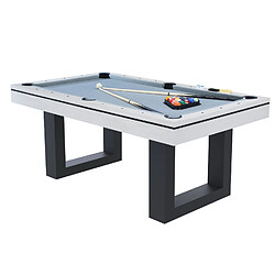 Acheter Concept Usine Table multi-jeux 3 en 1 billard et ping-pong en bois blanc DENVER