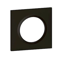 plaque legrand dooxie - 1 poste - noir velours - carrée - legrand 600861