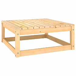 vidaXL Repose-pied de jardin 70x70x30 cm bois de pin solide