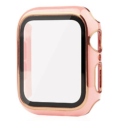 Coque en TPU électroplaqué, rose/or pour votre Apple Watch Series 7 45mm