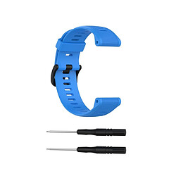 Bracelet en silicone bleu pour votre Garmin Forerunner 945/Fenix 5 Plus/Approach S60