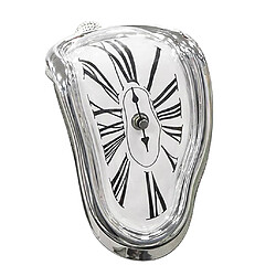 Avis Vintage rétro art nouveauté fusion horloge murale maison suspendus étagère décor argent