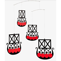 Flensted Mobiles Les 4 bateaux vikings