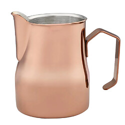 cruche de lait en acier inoxydable mousseline de lait tasse à fleur 750ml en or rose