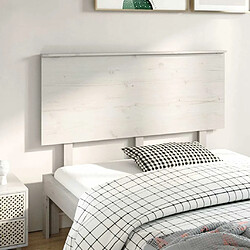 Maison Chic Tête de lit scandinave,Meuble de chambre Blanc 139x6x82,5 cm Bois massif de pin -MN46645