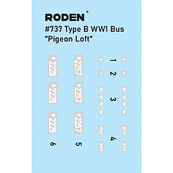 Type B WWI Bus "Pigeon Loft - 1:72e - Roden pas cher