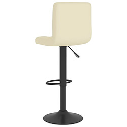 Acheter vidaXL Tabouret de bar Crème Tissu