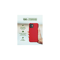 BIGBEN Coque iPhone 12 mini Natura Rouge - Eco-conçue Just Green pas cher