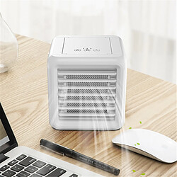 Acheter Universal Mini climatiseur portable 7 lumières de couleur humidificateur purificateur refroidisseur de bureau USB ventilateur avec 2 réservoirs d'eau pour la salle de bureau