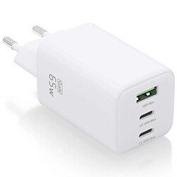 Chargeur mural Aisens ASCH-65W3P041-W Blanc 65 W (1 Unité)