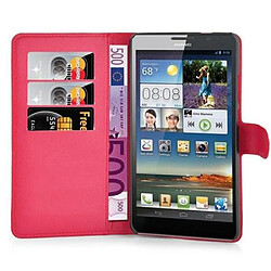 Cadorabo Coque Huawei D3 MATE 7 Etui en Rouge