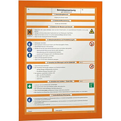 Avis Fp Panneau d'information A4 2 unités orange