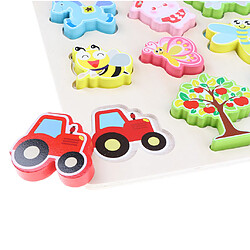 Avis bois animal bloc formes couleur puzzle tri empilage montessori bébé jouet