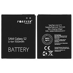 Avizar Batterie Galaxy S2 compatible d'une puissance de 1550 mAh - Noir