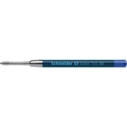 Schneider Slider 755 / 175503 Mine pour stylo-bille XB Bleu Lot de 10