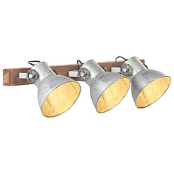 vidaXL Lampe murale industrielle Argenté 65x25 cm E27