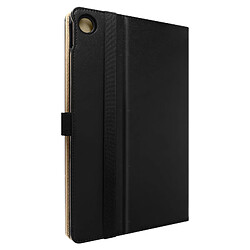 Avizar Étui folio pour Lenovo Tab M10 Plus Gen 3 porte cartes support effet satiné Noir