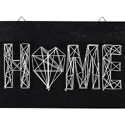 Graines Creatives Coffret String Art - Tableau noir Home déco art filaire 30 x 22 cm