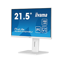 Avis Ecran IIYAMA 21,5" Blanc IPS ULTRA MINCE 0.4ms 100Hz 1920x1080 250 cd/m² HP 1xHDMI 1xDisplayPort 4xUSB-HUB (3.2) 15cm pied réglable en hauteur Pivot TCO