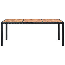 Avis Maison Chic Mobilier à dîner 9 pcs de jardin avec coussins - Ensemble table et chaises d'extérieur - Salon/Mobilier de jardin classique Résine tressée Noir -MN37618