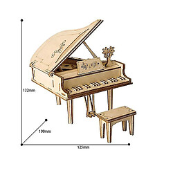 Acheter Universal Bricolage piano a queue jouet puzzle en bois 3d assemblage table en bois deco