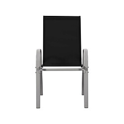 Acheter Habitat Et Jardin Fauteuil jardin Textilène Cordoba - Phoenix - Noir - Lot de 2