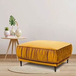 MAISON AUBERTIN Pouf L Fiorenzo Velours Jaune