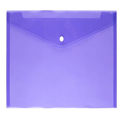 Wewoo 12 PCS A4 Clear Document Bag Dossier papier Classeur Papiers Papeterie Scolaire PP Violet