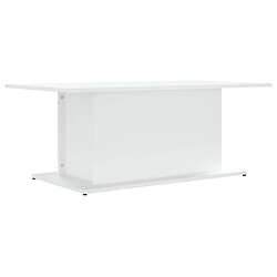 Maison Chic Tabls basse,Table Console pour salon Blanc 102x55,5x40 cm Aggloméré -MN76863