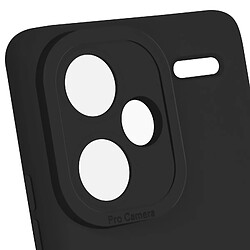 Avizar Coque pour Xiaomi Redmi Note 13 Pro Plus Silicone Mat Protège Caméra Noir