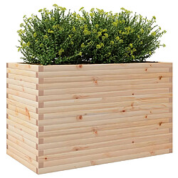 Avis vidaXL Jardinière 110x60x68,5 cm bois de pin massif