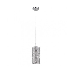 Luminaire Center Suspension Linton Métal Argent 1 ampoule 24cm