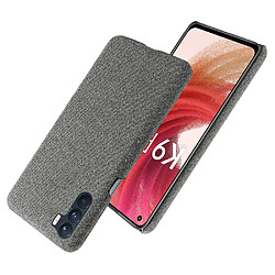 Coque en TPU + PU gris pour votre Oppo K9 Pro