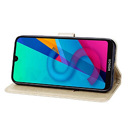 Wewoo Housse Coque Étui en cuir PU à rabat horizontal relief rose pour Huawei Honor 8S / Y5 2019avec support et fentes cartes et portefeuille or pas cher