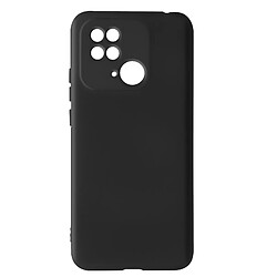 Avizar Coque Xiaomi Redmi A1 2022 Semi-rigide Soft-touch Fine noir