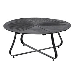 BigBuy Home Table Basse Noir 80 x 80 x 35 cm