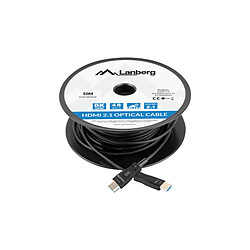 Câble HDMI Lanberg CA-HDMI-30FB-0100-BK Noir 10 m pas cher