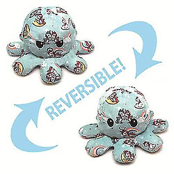 Universal Touet en peluche de poulpe réversible reversible 20 cm cadeau d'enfants