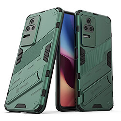 Coque en TPU antichoc avec béquille vert pour votre Xiaomi Redmi K50 Pro