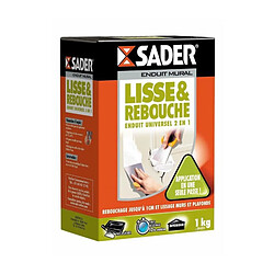 SADER Boîte Enduit lisse & rebouche Poudre - 1kg