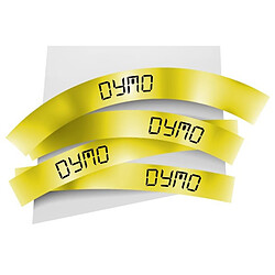 DYMO ABI DIFFUSION Ruban thermoretractable noir sur jaune 19MM pour rhinopro