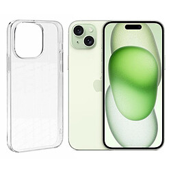 Coque de protection souple silicone transparente pour iPhone 15 Plus 6.7" - VISIODIRECT -