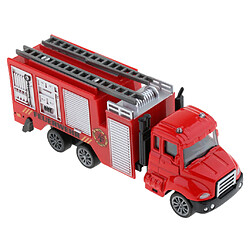 Acheter 1:64 alliage tirer arrière voiture jouet véhicule de construction pour enfants cadeau camion de pompiers