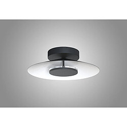 Inspired Plafonnier Rond 40cm, LED 20W, 3000K, 1400lm, Blanc/Noir, 3 ans de Garantie