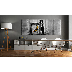 Artgeist Tableau - Banksy: Monkey with Frame [100x40]