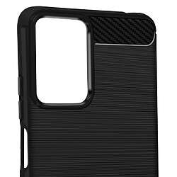 Avizar Coque pour Motorola Moto G24, G04 et G04s Effet Carbone et Brossé Noir