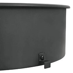 Avis vidaXL Kit d'anneau de rôtissoire de barbecue 57 cm Noir