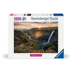 Ravensburger-Puzzle 1000p-La cascade Háifoss, Islande (Highlights)-Adultes&enfants-Des 14 ans-Puzzle de qualité supérieure-12000110