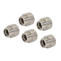 5pcs double extrémité en acier inoxydable tuyau tuyau extension connecteur adaptateur 15mm