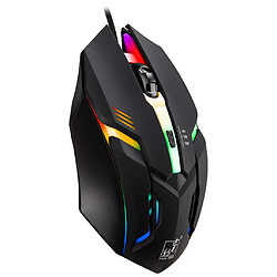 Souris ajustable K2 800/1200 / 1600DP Souris de jeu photoélectrique USB filaire - Noir